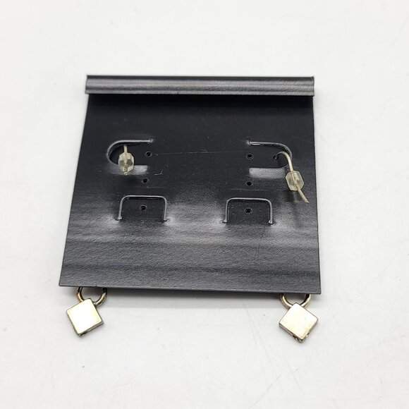 Darlene Group Hammered Silver Diamond Dangle Earrings - Picture 4 of 4